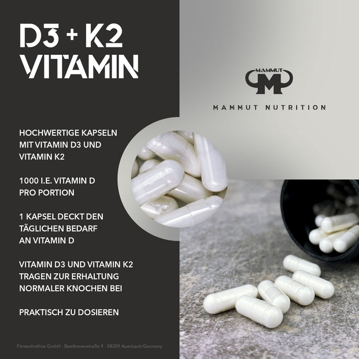 Vitamin D3 + K2 