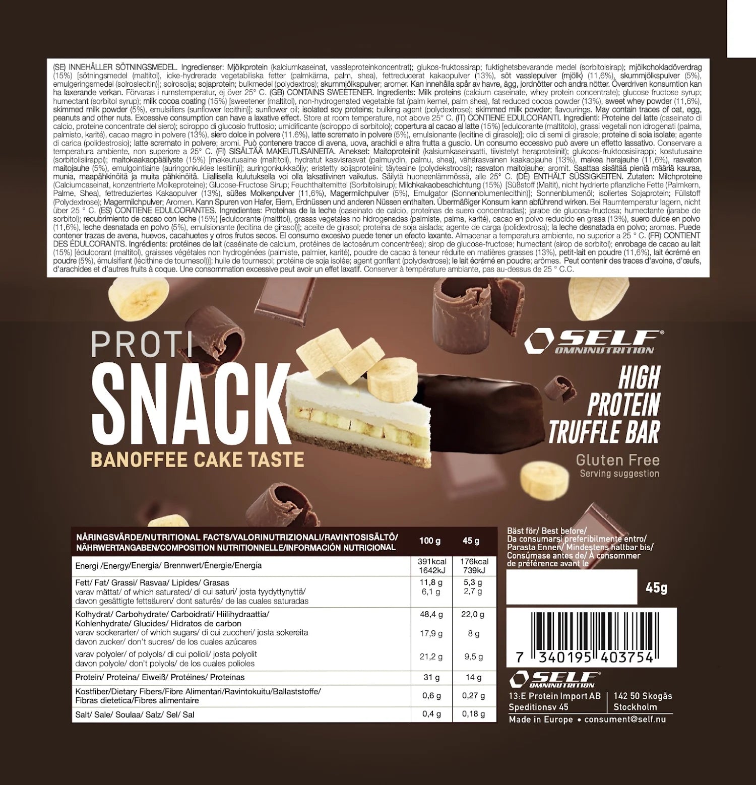 Proti Snack Protein Bar