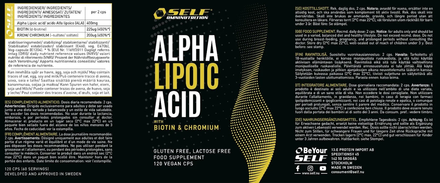 ALA acido alfa lipoico 